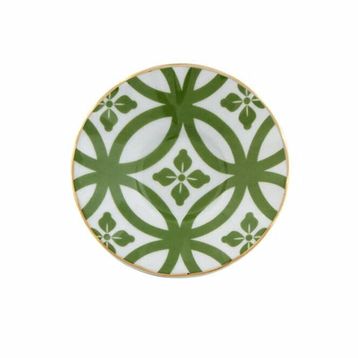 Porland Morocco Desen1 Yeşil 12 cm 12 Adet Çay Tabağı