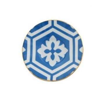 Porland Morocco Desen2 Mavi 12 cm Çay Tabağı