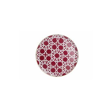 Porland Morocco Desen5 Fuşya 28 cm Düz Tabak