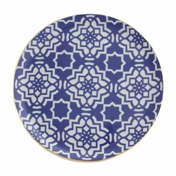 Porland Morocco Desen7 24 cm Mor Düz Tabak