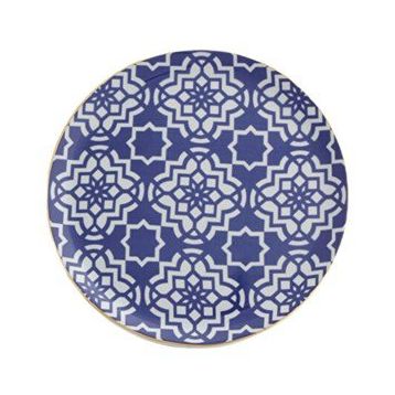 Porland Morocco Desen7 24 cm Mor Düz Tabak