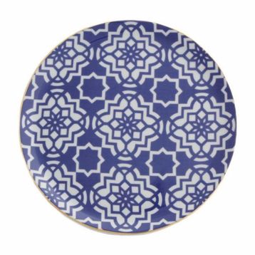 Porland Morocco Desen7 24 cm Mor Düz Tabak