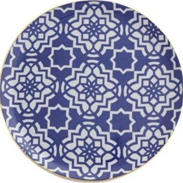 Porland Morocco Desen7 24 cm Mor Düz Tabak