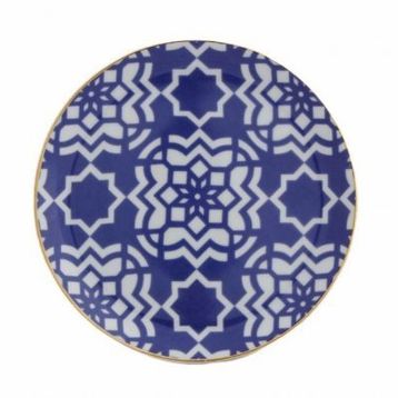 Porland Morocco Desen7 Mor 17 cm Düz Tabak