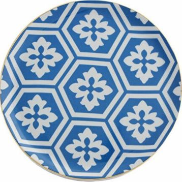 Porland Morocco DS2 6 Adet Mavi 24 cm Düz Tabak