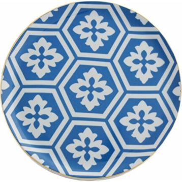 Porland Morocco DS2 6 Adet Mavi 24 cm Düz Tabak