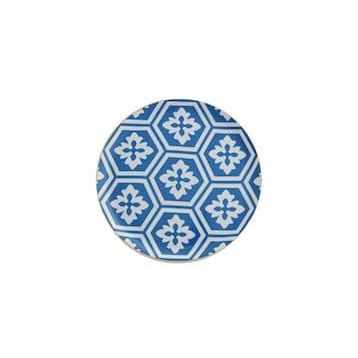 Porland Morocco DS2 6 Adet Mavi 24 cm Düz Tabak