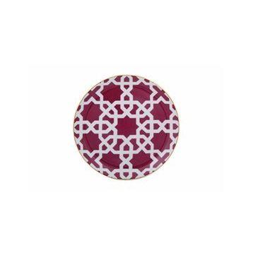 Porland Morocco DS5 6 Adet 17 cm Fuşya Düz Tabak