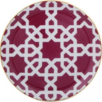 Porland Morocco DS5 6 Adet 17 cm Fuşya Düz Tabak