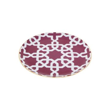 Porland Morocco DS5 6 Adet 17 cm Fuşya Düz Tabak