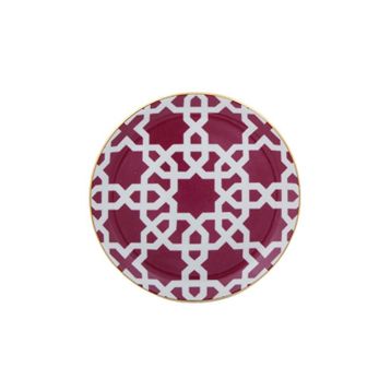 Porland Morocco DS5 6 Adet 17 cm Fuşya Düz Tabak
