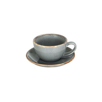 Porland New Standard Seasons Koyu Gri Tabaklı 200 cc 6 Adet Çay Fincanı