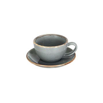 Porland New Standard Seasons Koyu Gri Tabaklı 200 cc 6 Adet Çay Fincanı
