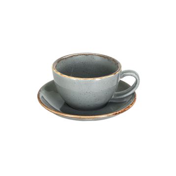Porland New Standard Seasons Koyu Gri Tabaklı 280 cc 6 Adet Çay Fincanı