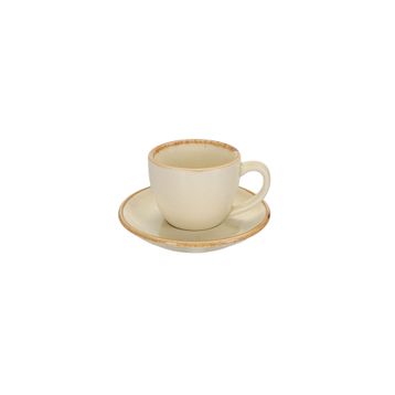 Porland New Standard Seasons Sarı Tabaklı 90 cc 12 Adet Kahve Fincanı