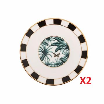 Porland Palms 2'li 16 cm Düz Tabak