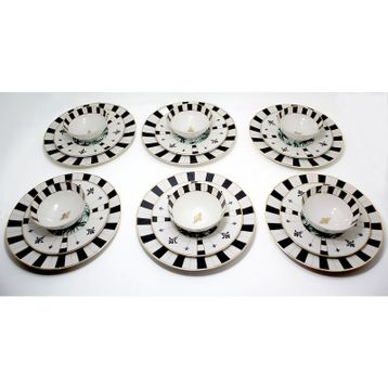 Porland Palms Karma 18 Parça Yemek Takımı