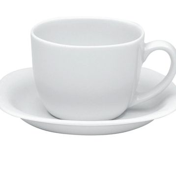 Porland Paloma Beyaz 210 cc Tabaklı Çay Fincanı