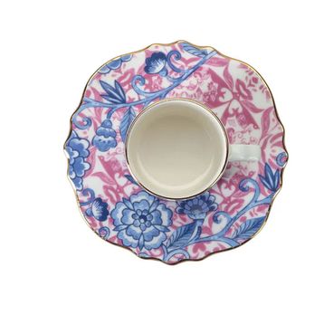 Porland Pinky 80 cc Desen 2 Tabaklı Kahve Fincanı