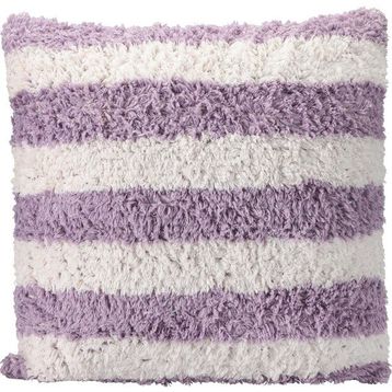 Porland Pop Stripe Lila 45x45 cm Dokuma Yastık