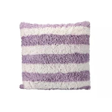 Porland Pop Stripe Lila 45x45 cm Dokuma Yastık