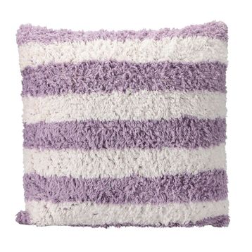 Porland Pop Stripe Lila 45x45 cm Dokuma Yastık