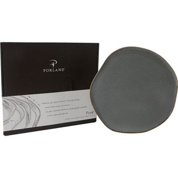 Porland Pure Seasons Koyu Gri 33 cm Porselen Düz Tabak