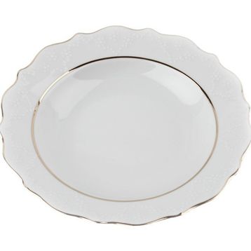 Porland Queen Altın Yaldız 20 cm 6 Adet Çukur Tabak
