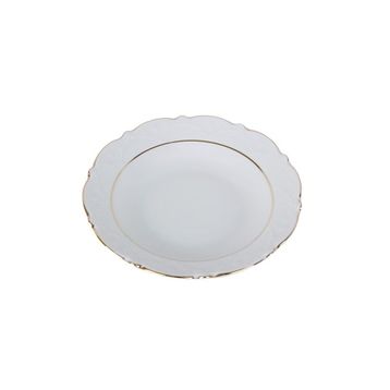 Porland Queen Altın Yaldız 22 cm 6 Adet Çukur Tabak