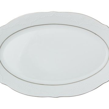 Porland Queen Platin 30 cm 6 Adet Kayık Tabak