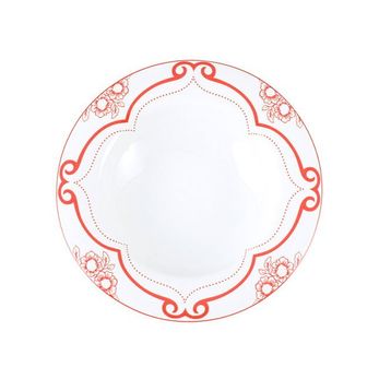 Porland Red Manoir Desen2 22 cm Çukur Tabak