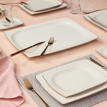 Porland Riva Altın Yaldız 27 Parça 6 Kişilik Pasta Çay Takımı