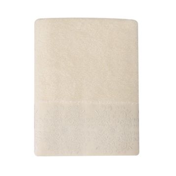 Porland Sabre Nakışlı Krem 50x90 Havlu