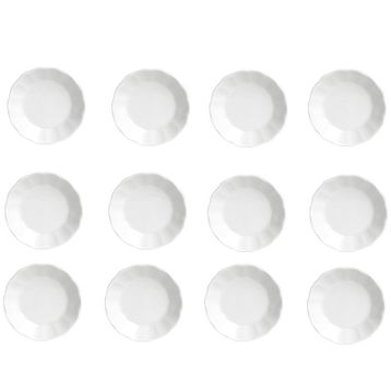 Porland Sade Beyaz 12 li 12 cm Çay Tabağı