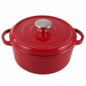 Porland Sapore 20 cm Kırmızı Döküm Derin Tencere