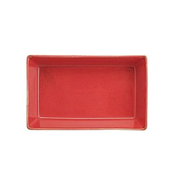 Porland Seasons 10x16 cm Kırmızı Kahvaltı ve Meze Tabağı