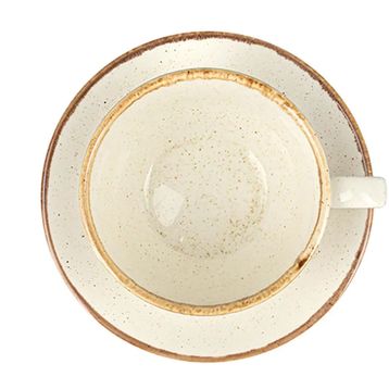 Porland Seasons 370 cc 6 Adet Bej Tabaklı Çay Fincanı