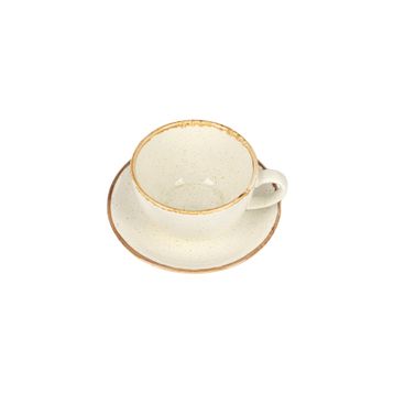Porland Seasons Bej 370 cc Tabaklı Çay Fincanı