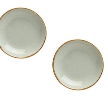 Porland Seasons Gri 26 cm Porselen Çukur Tabak
