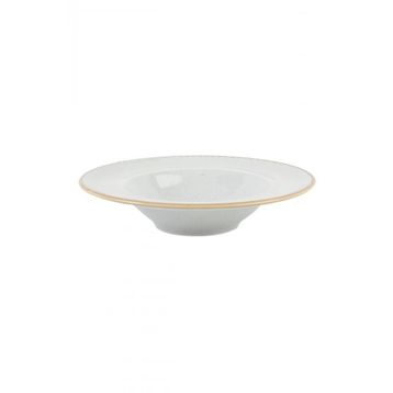 Porland Seasons Gri 26 cm Porselen Çukur Tabak