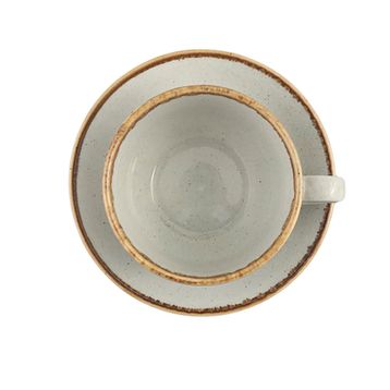 Porland Seasons Gri 370 cc 6 Adet Tabaklı Çay Fincanı