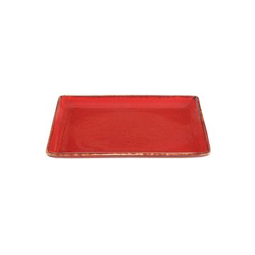 Porland Seasons Kırmızı 13x18 cm Kahvaltı Tabağı
