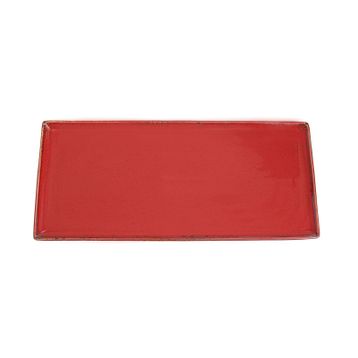 Porland Seasons Kırmızı 16x35 cm Baton Pasta Tabağı