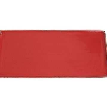 Porland Seasons Kırmızı 16x35 cm Baton Pasta Tabağı
