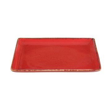 Porland Seasons Kırmızı 21x28 cm 6 Adet Kahvaltı Tabağı