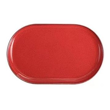 Porland Seasons Kırmızı 32 cm Porselen Kayık Tabak