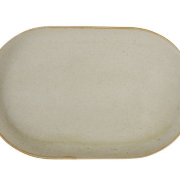 Porland Seasons Kırmızı 32 cm Porselen Kayık Tabak