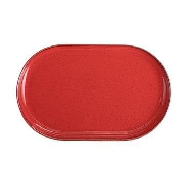 Porland Seasons Kırmızı 32 cm Porselen Kayık Tabak