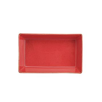 Porland Seasons Kırmızı 8x14 cm 3 Adet Kahvaltı&Meze Tabağı