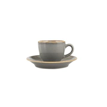 Porland Seasons Koyu Gri Tabaklı 80 cc 12 Adet Kahve Fincanı